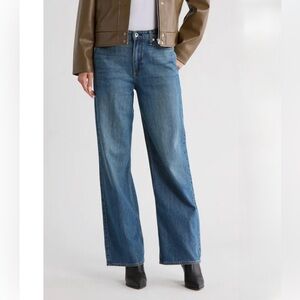 RAG & BONE Lori Mid Rise Wide Leg Jeans in Covington Size 29